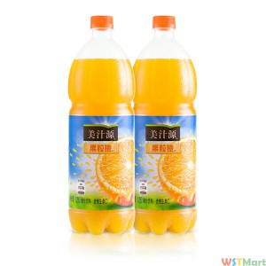 果汁-美汁源果粒橙果汁饮料1.25L*12瓶