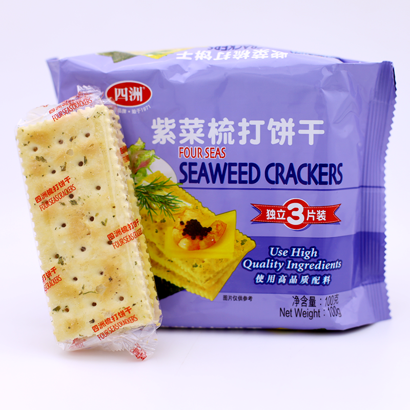 四洲 紫菜苏打饼干