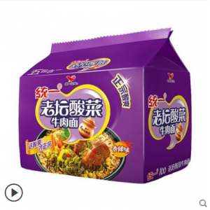 即食面-统一 老坛酸菜牛肉面方便面