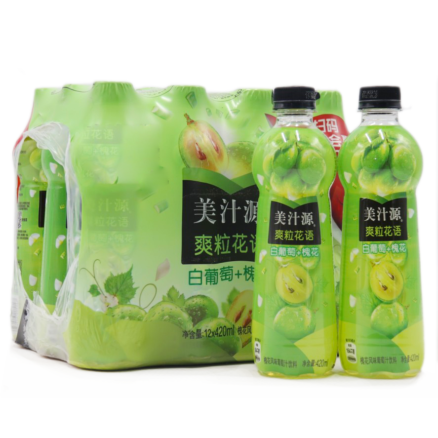 美汁源 白葡萄 槐花 420ml